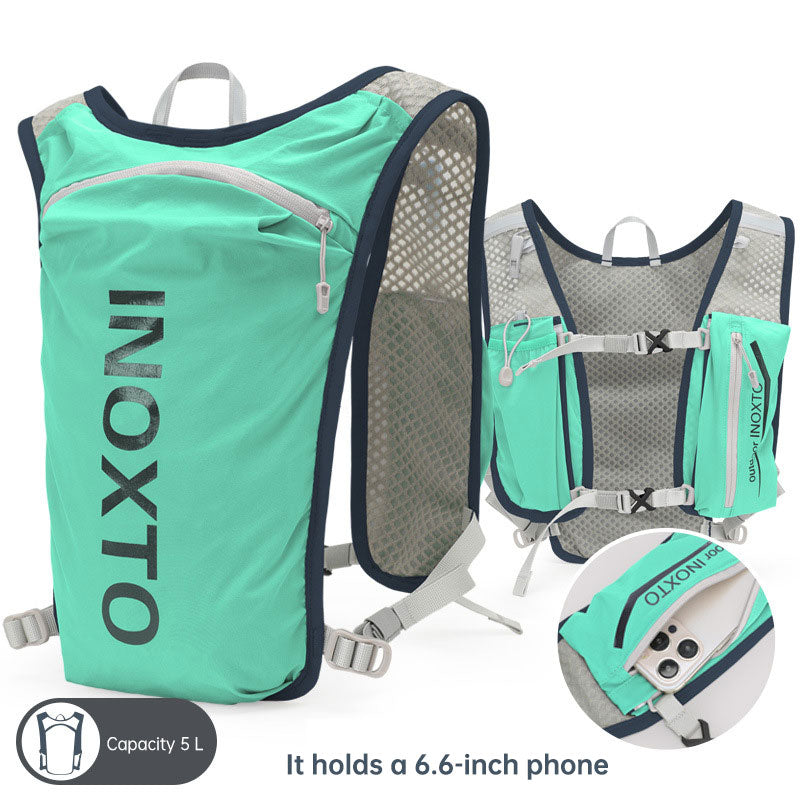 Sac à dos running 5L léger - Sac trail marathon cyclisme avec poche hydratation