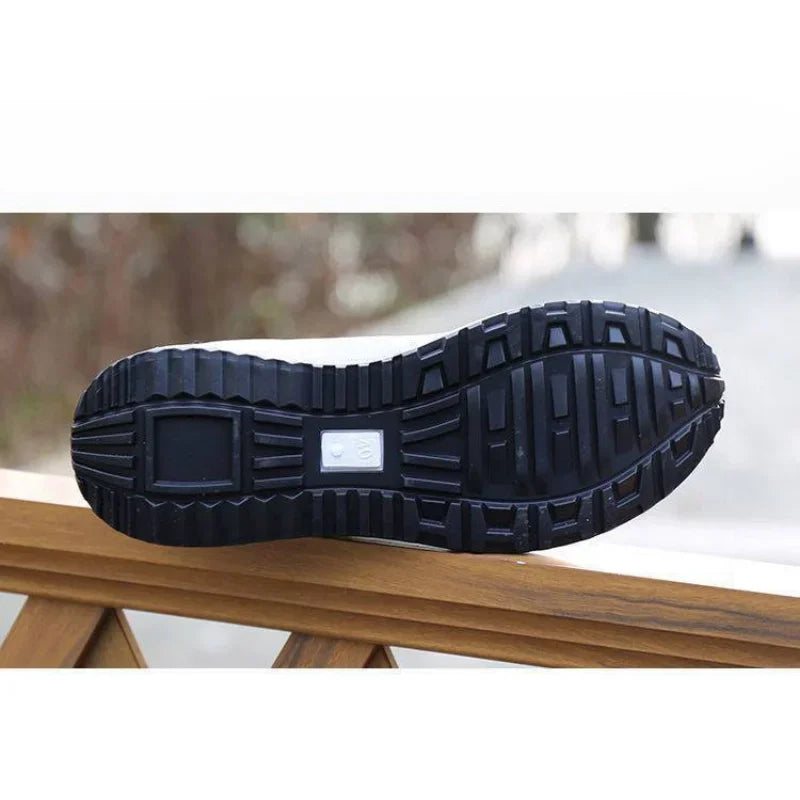 Baskets rétro homme semelle épaisse - Sneakers sport patchwork tendance