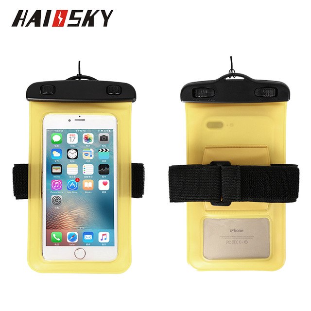 Coque téléphone étanche brassard sport natation