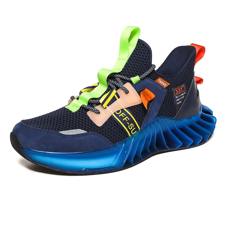 Sneakers sport homme réfléchissantes