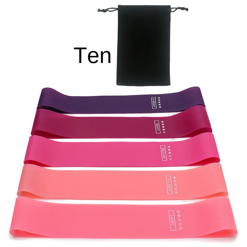 Five-Piece TPE Resistance Bands for Squats, Butt Lifting, Leg and Arm Training, Body Shaping, Yoga Elastic Loop Bands