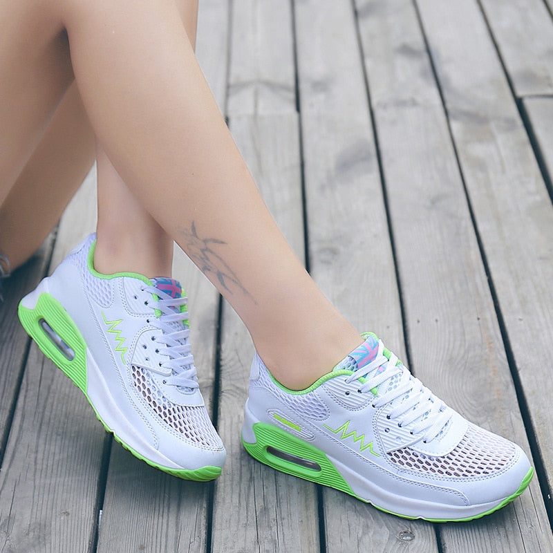Chaussures running femme respirantes - Baskets outdoor couple confortables