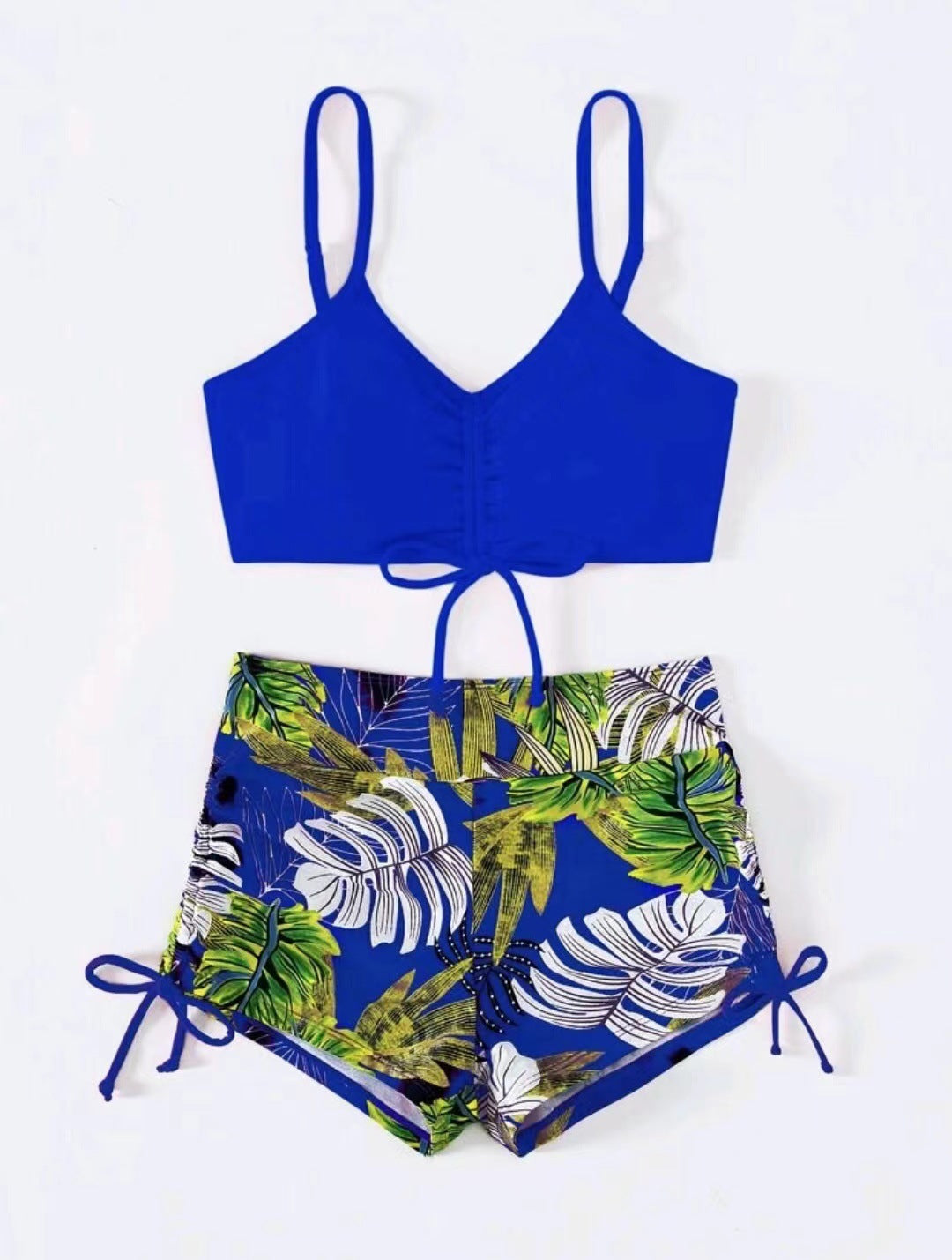 Bikini taille haute à lacets femme