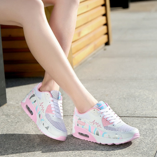 Chaussures running femme respirantes - Baskets outdoor couple confortables