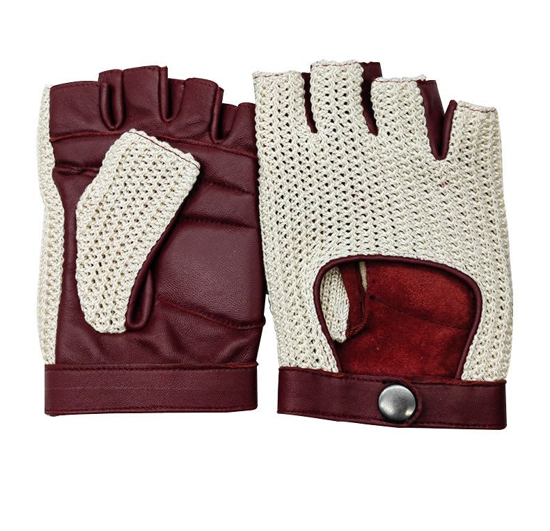 Gants demi-doigts fitness cyclisme homme femme