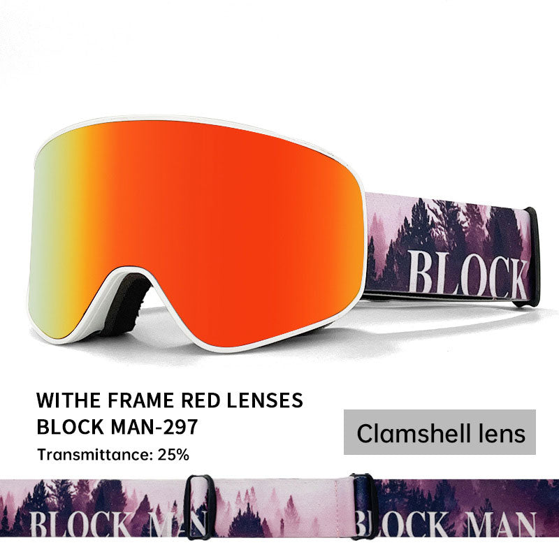 Masque de ski double couche anti-buée snowboard