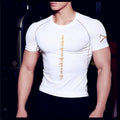 T-shirt compression manches courtes - Haut fitness anti-transpiration homme