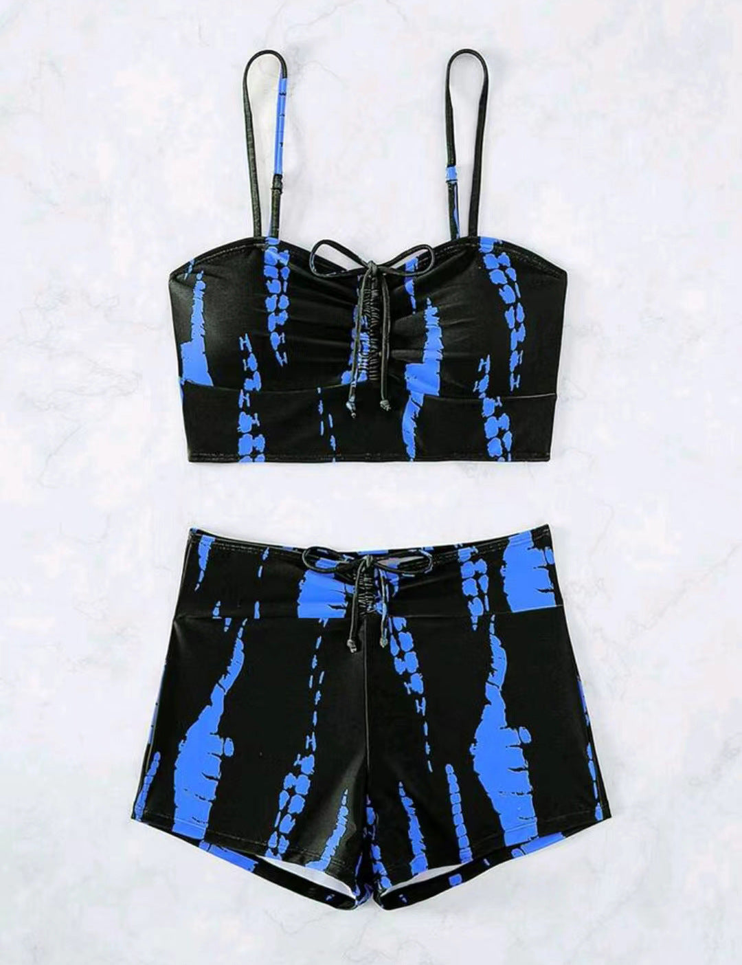 Maillot de bain bikini taille haute femme