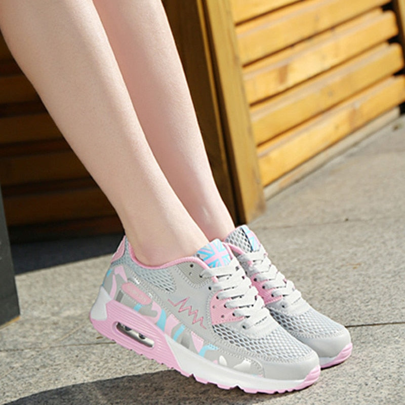 Chaussures running femme respirantes - Baskets outdoor couple confortables