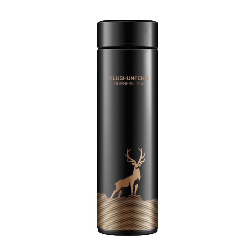 500ML Thermos Vakuumflaschen Temperaturanzeige 304 Edelstahl Wasserflasche Reise Sport Zuhause Große Tassen Becher Geschenk für Männer Frauen