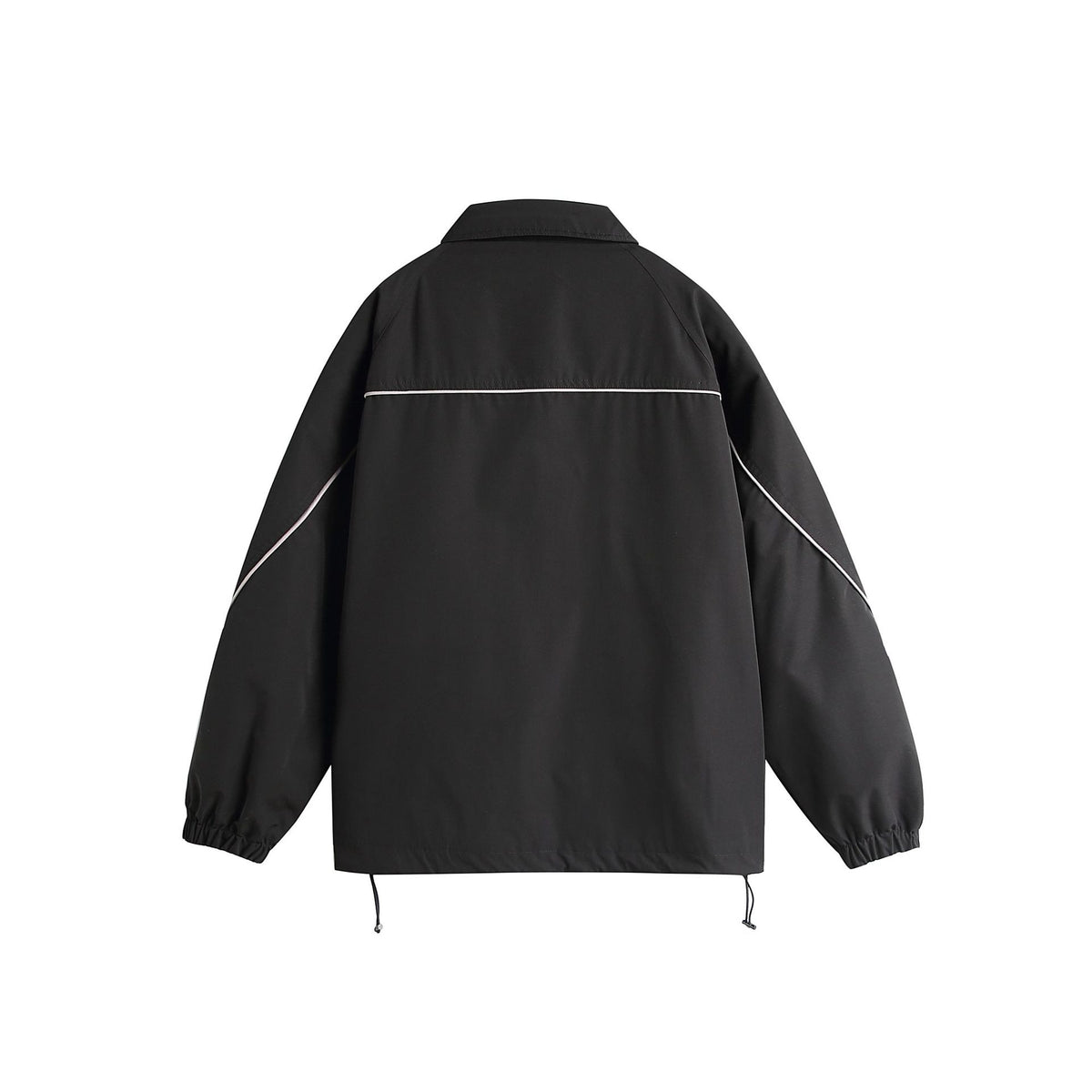 Outdoor Casual Color-blocked Line Design Loose Sport Jacket