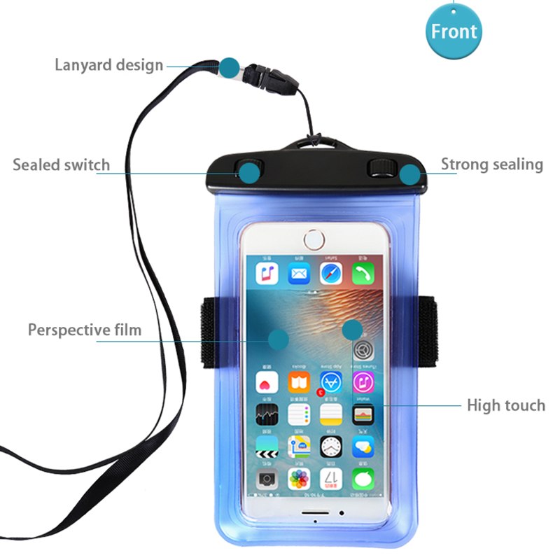 Coque téléphone étanche brassard sport natation