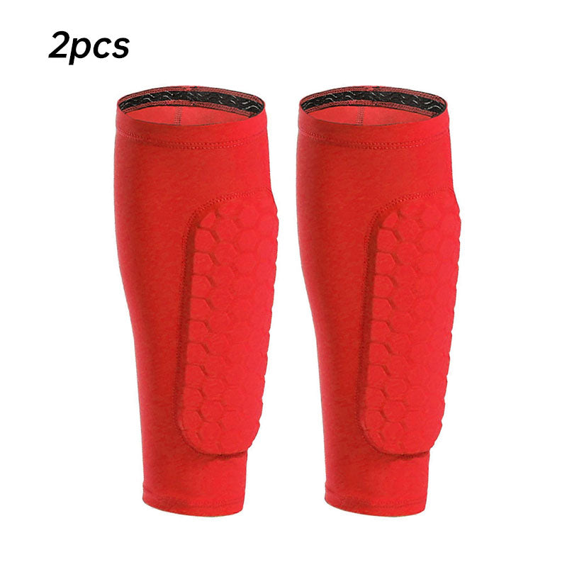 Honeycomb Padded Sport Leg Guards – Breathable Anti-Collision Shin & Leg Protection for Soccer, Skiing, Basketball & Cycling