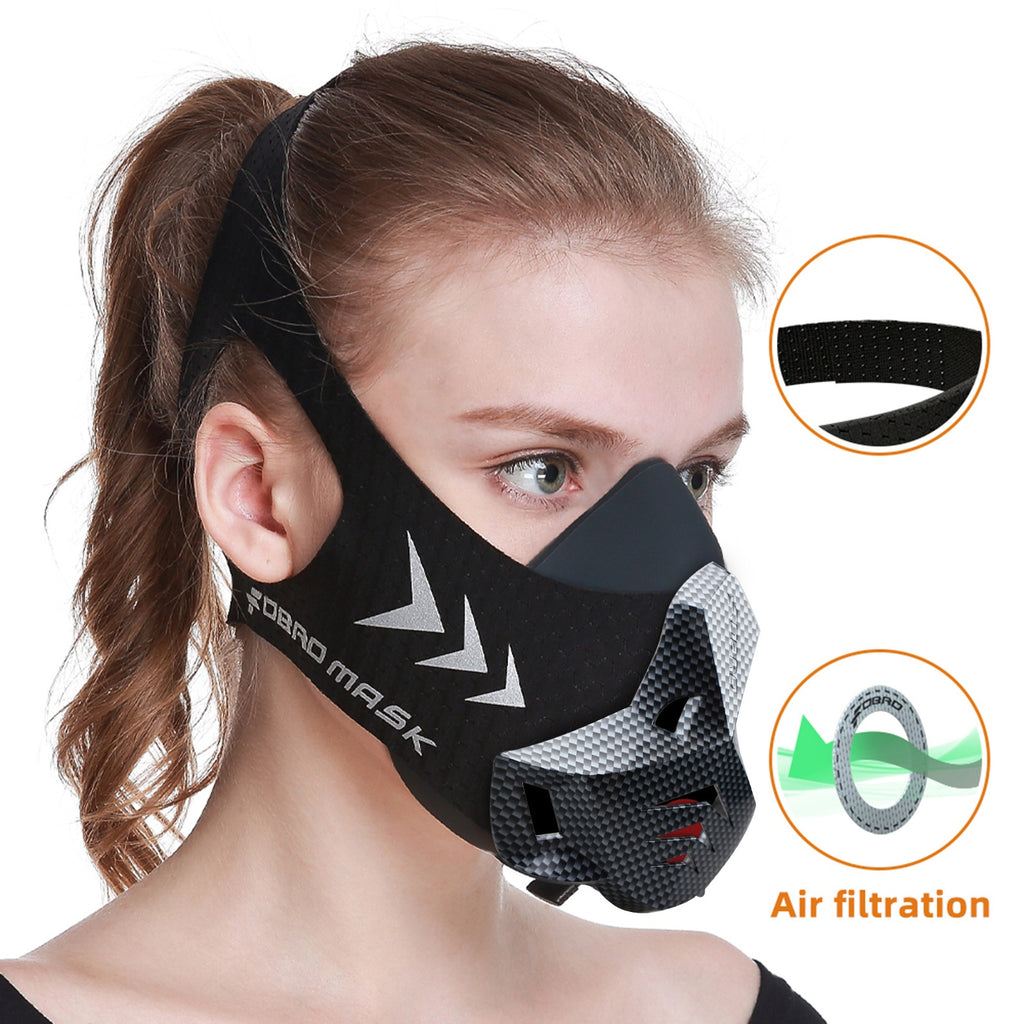 Masque d'entraînement altitude FDBRO - Masque running contrôle oxygène ajustable