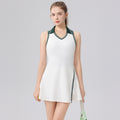 Robe de sport tennis col V femme