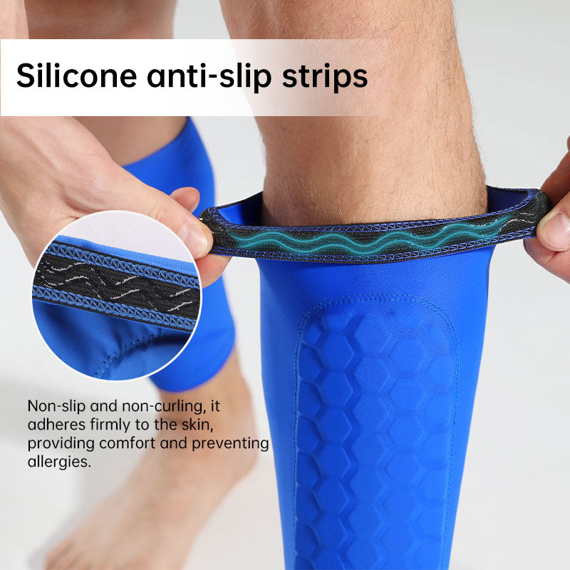 Honeycomb Padded Sport Leg Guards – Breathable Anti-Collision Shin & Leg Protection for Soccer, Skiing, Basketball & Cycling