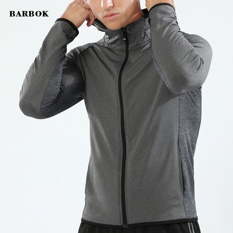 Veste running zippée homme - Haut compression manches longues jogging fitness