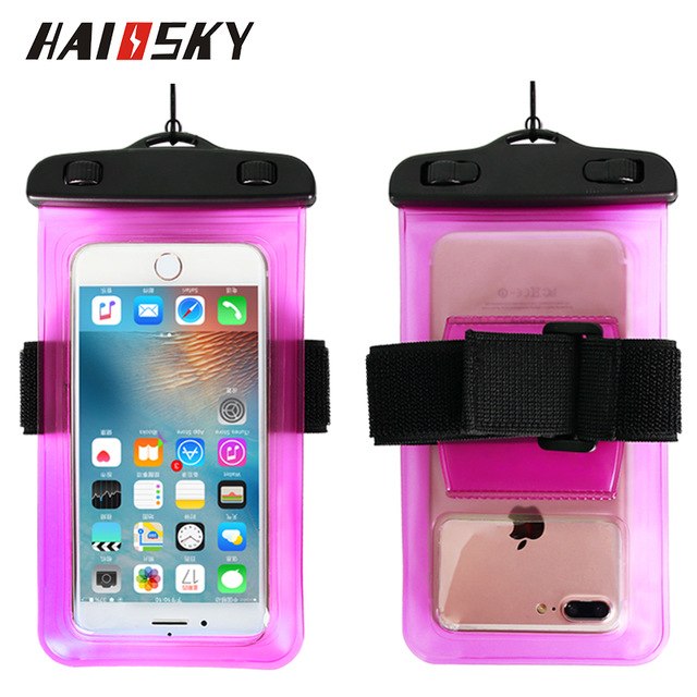 Coque téléphone étanche brassard sport natation