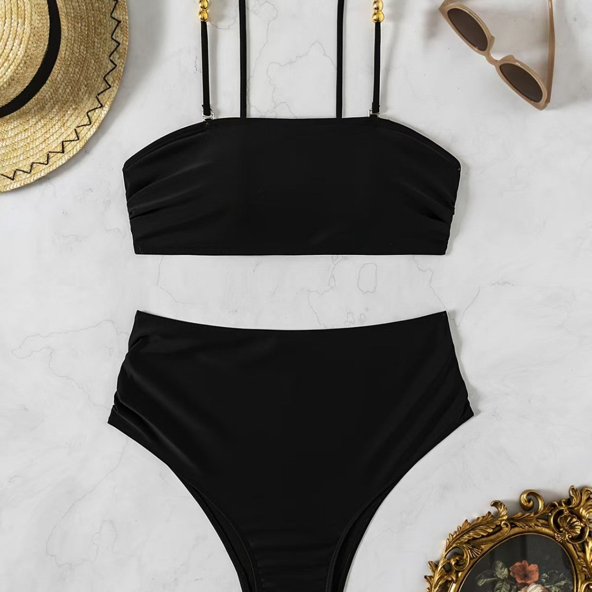 Maillot de bain deux pièces bretelles confort