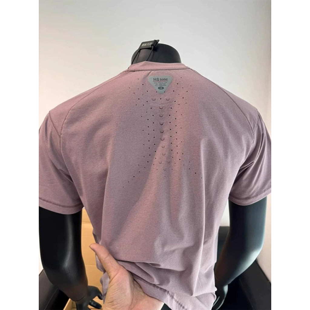 Short Sleeve Men's Outdoor Sports Fitness Cuffed T-Shirt