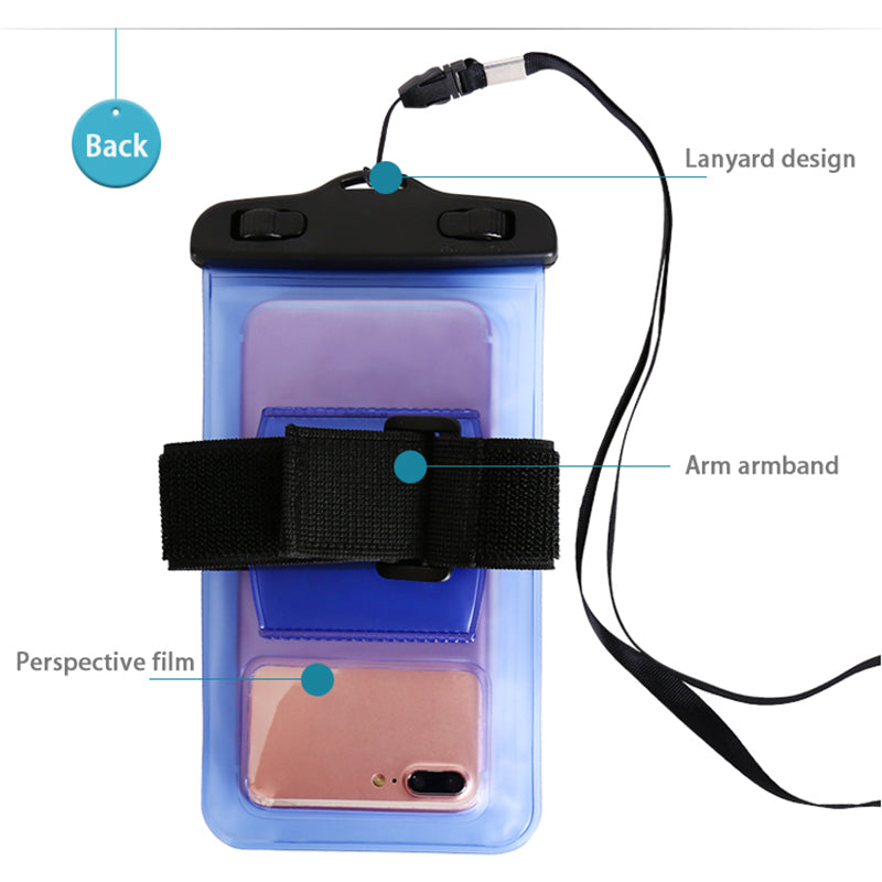 Coque téléphone étanche brassard sport natation
