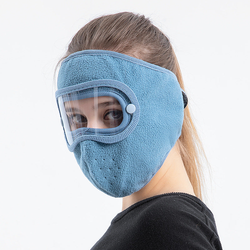 Cagoule polaire avec lunettes intégrées anti-buée