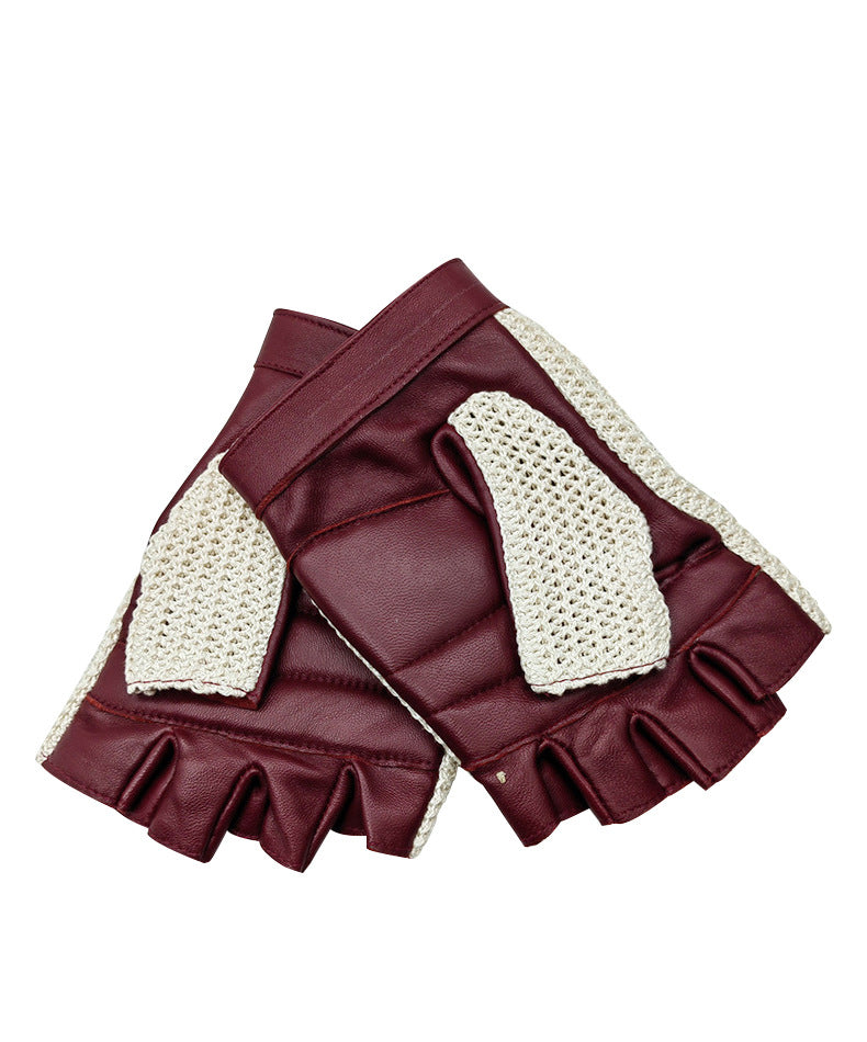 Gants demi-doigts fitness cyclisme homme femme