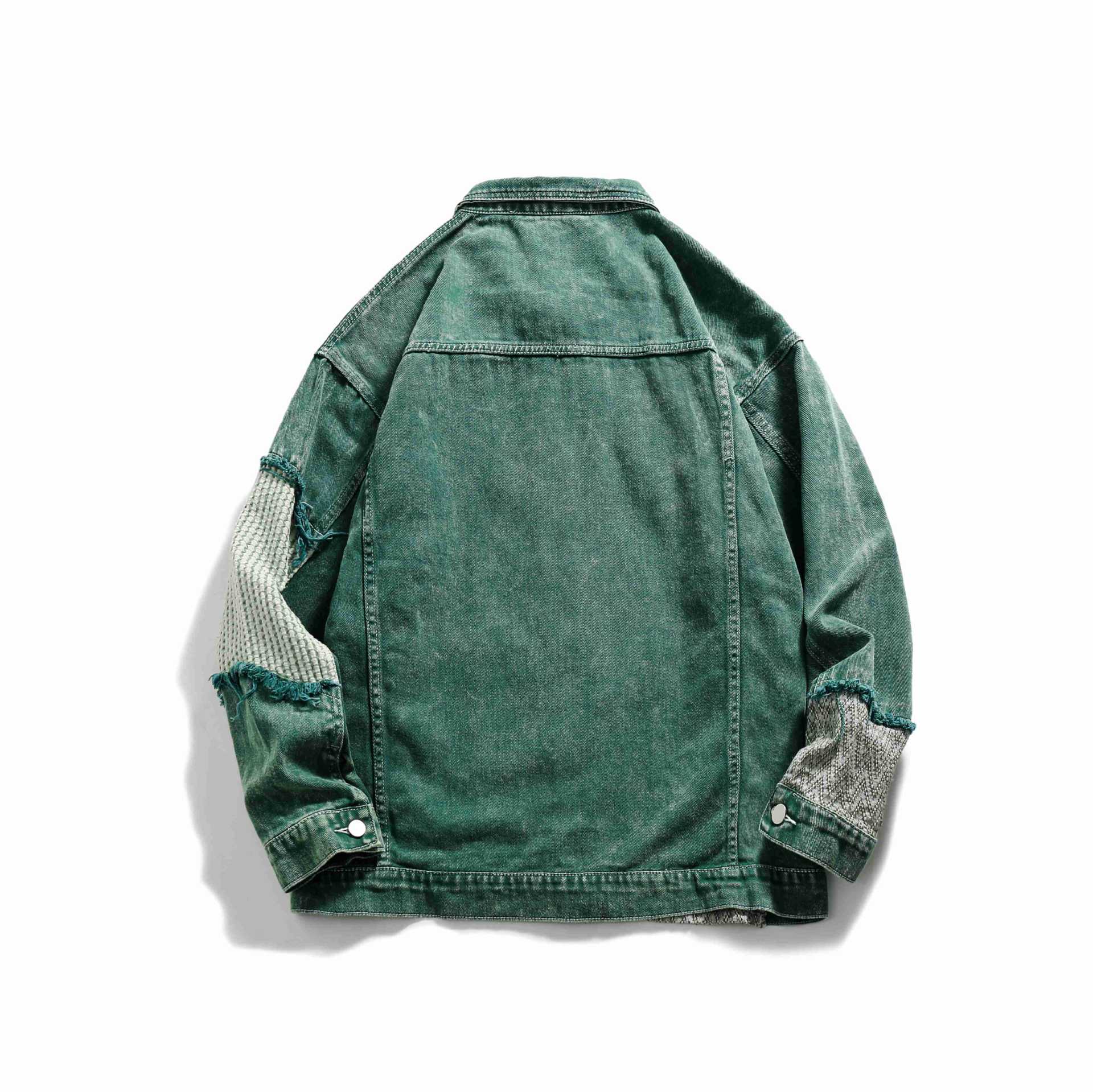 Unique Design Patchwork Denim Jacket for Men