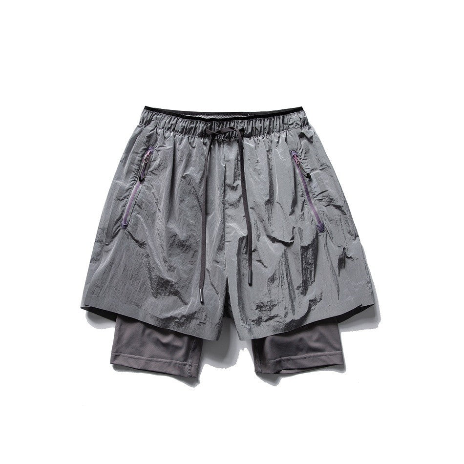 Outdoor Quick-Dry Tactical Sport Reflective Running Shorts