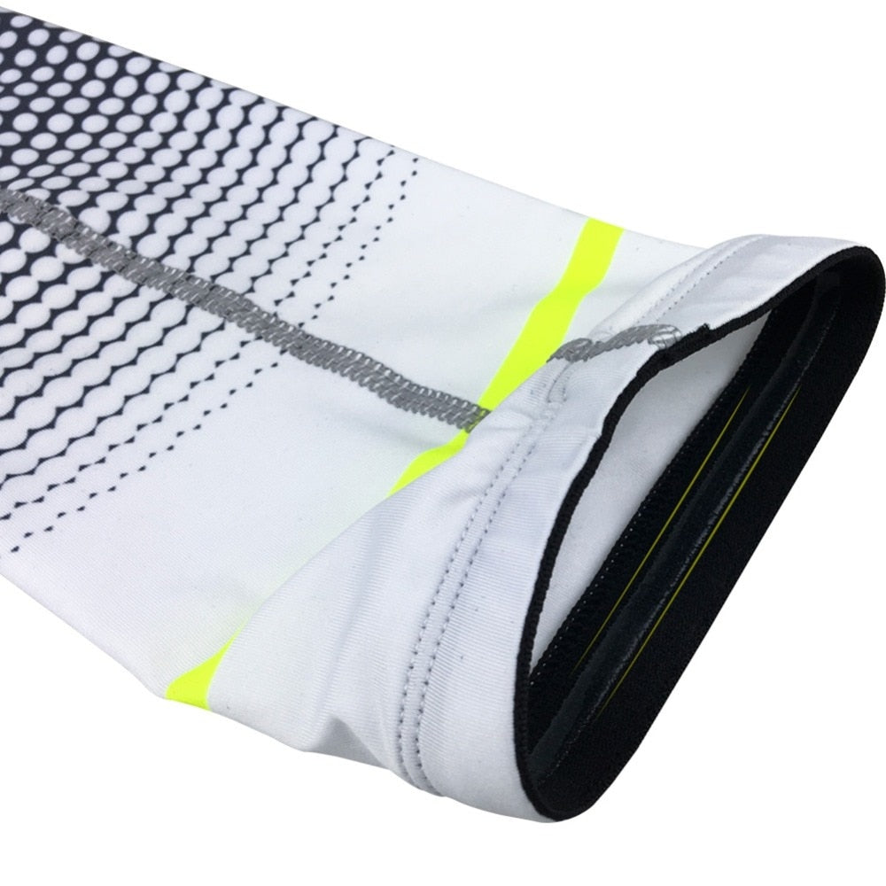1 Pair Cool Men Cycling Running Bicycle UV Sun Protection Cuff Cover Protective Arm Sleeve Bike Sport Arm Warmers Sleeves