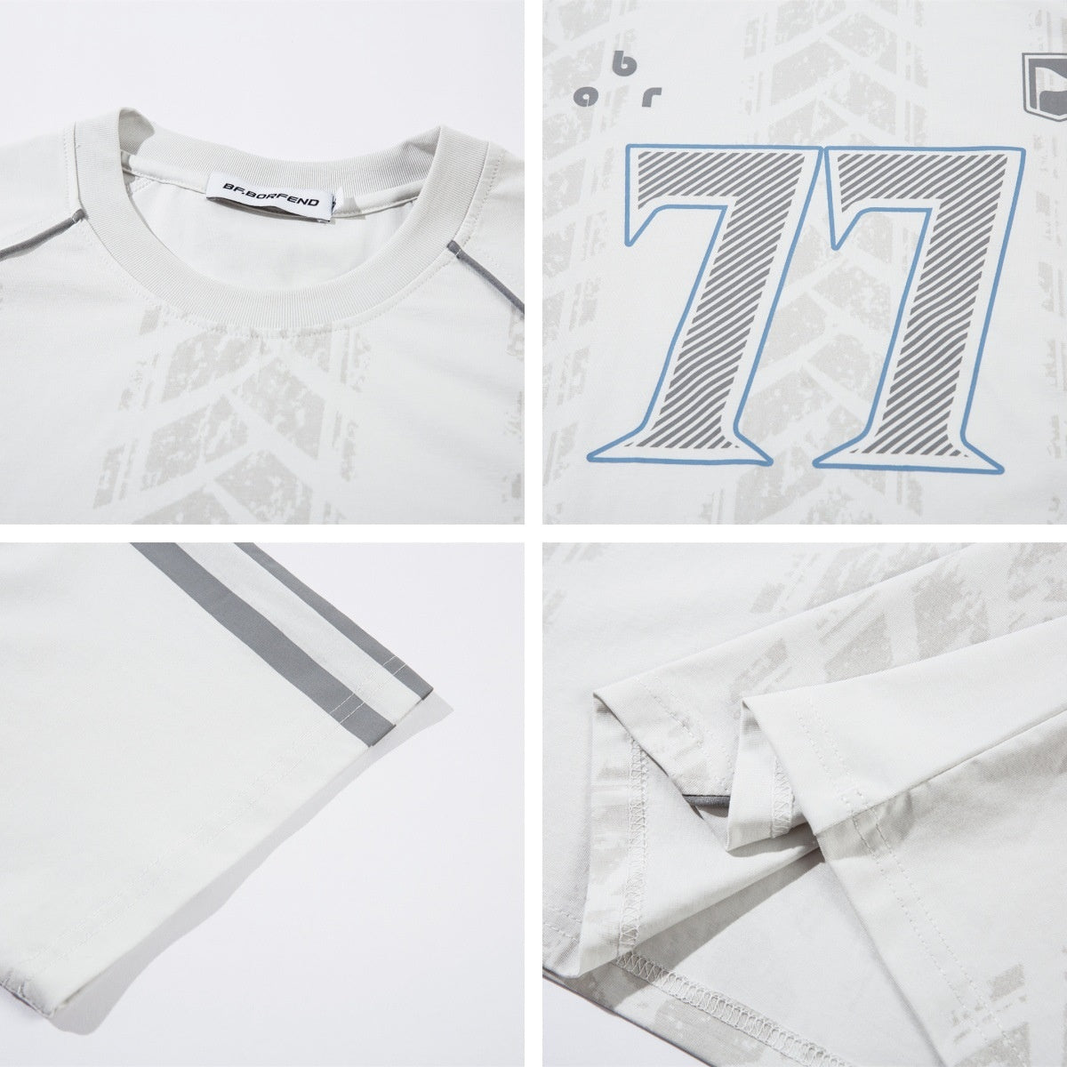 High Street Simple Sport Style Short Sleeve T-Shirt Unisex Oversize Loose Casual Top