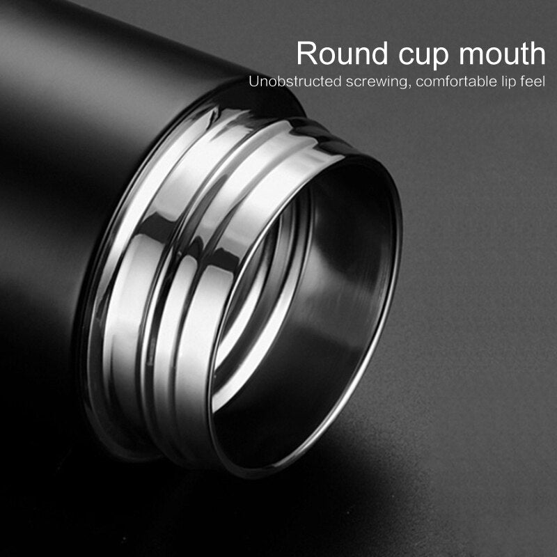 500ML Thermos Vakuumflaschen Temperaturanzeige 304 Edelstahl Wasserflasche Reise Sport Zuhause Große Tassen Becher Geschenk für Männer Frauen