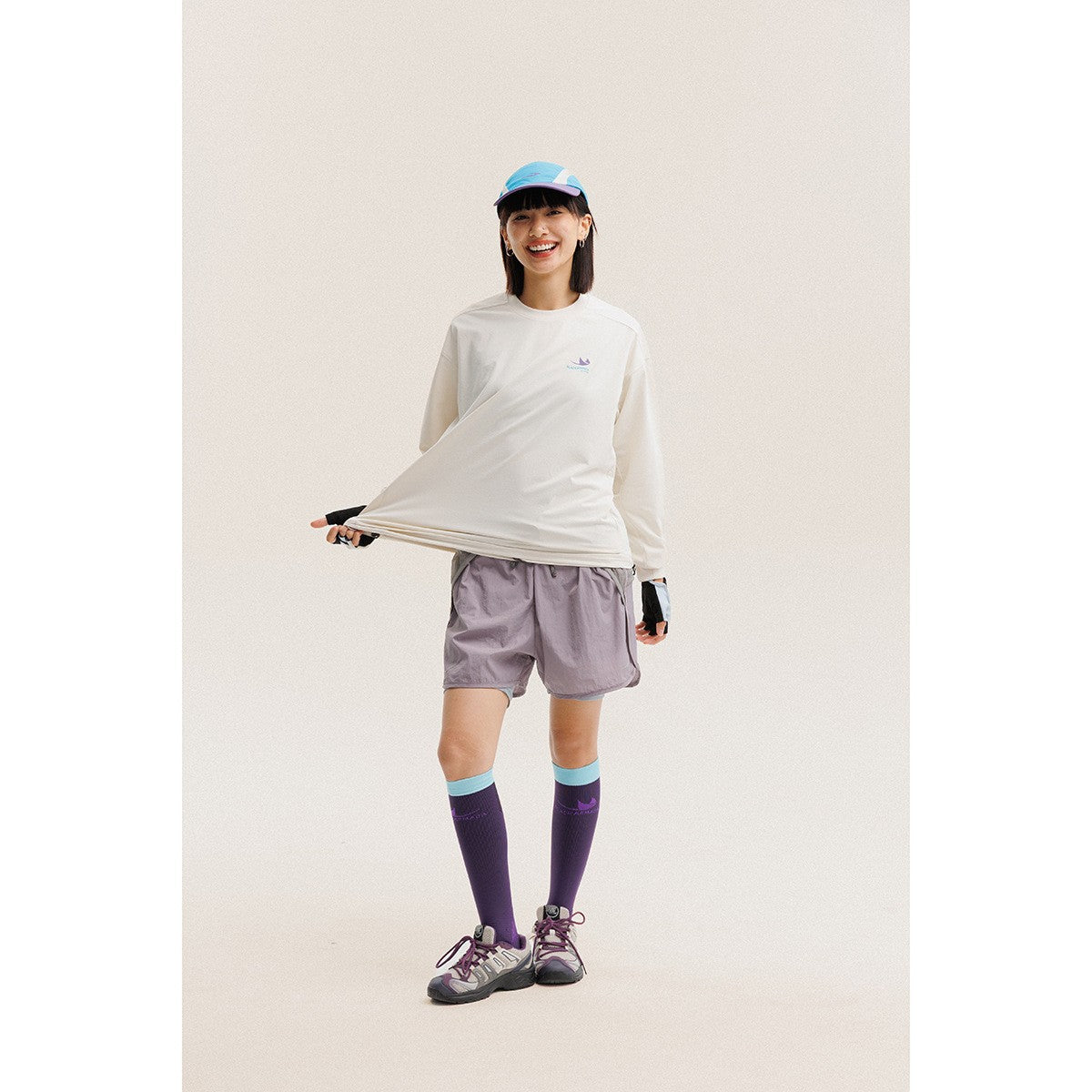 Sweatshirt sport unisexe coupe ample manches longues - Outdoor montagne