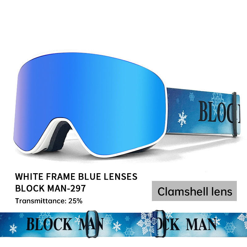 Masque de ski double couche anti-buée snowboard