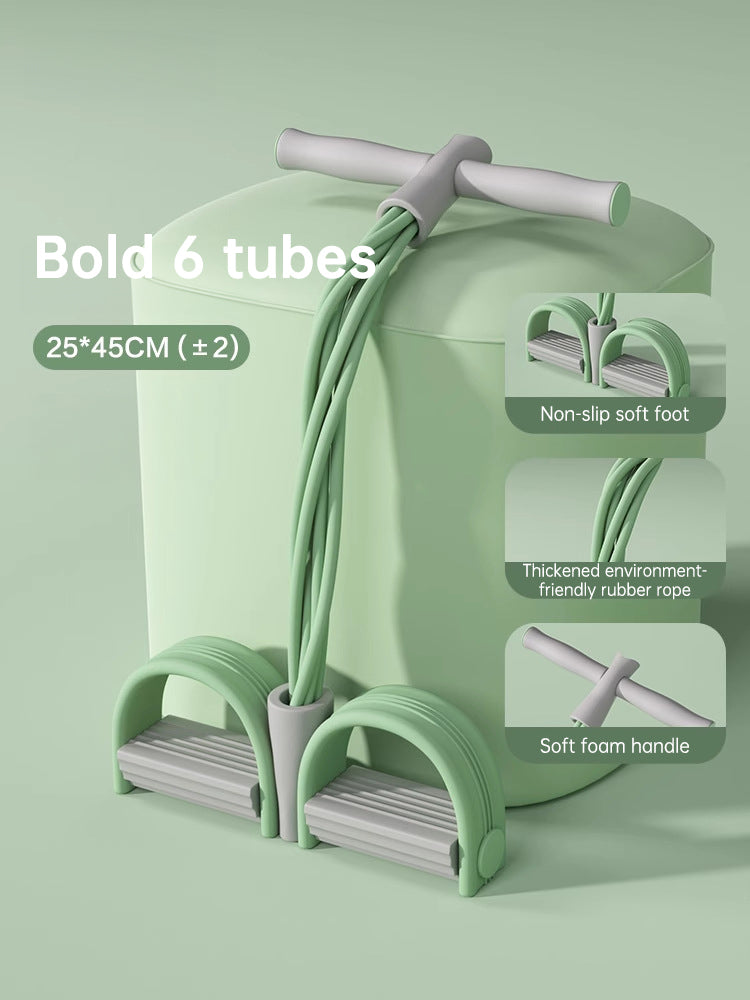 Bandes de résistance élastiques - Kit 6 tubes pour fitness et musculation à domicile