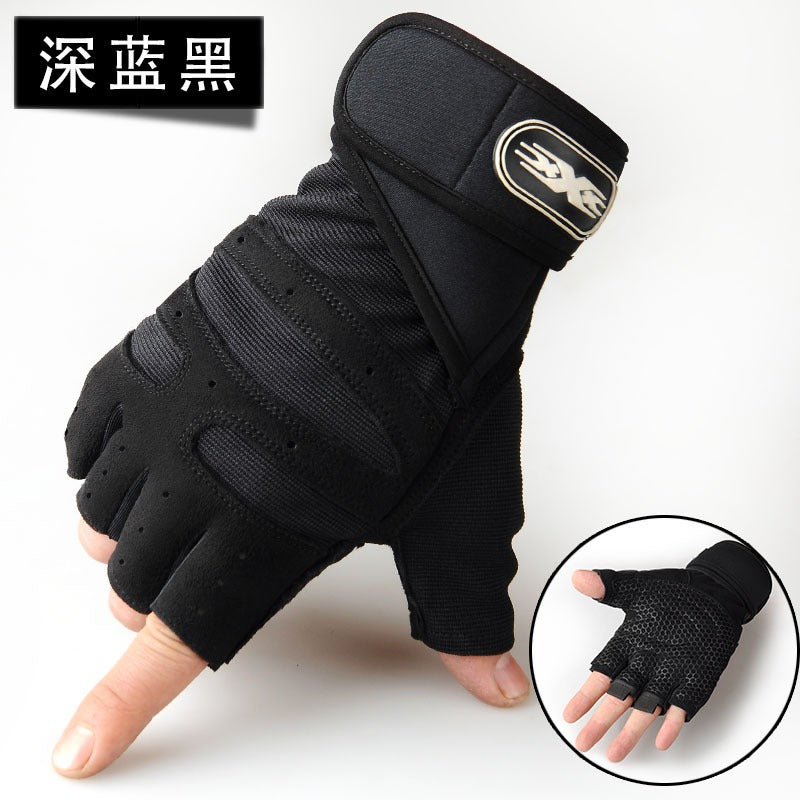 Weight-Lifting Half-Finger Gloves Men's Sports Fitness Equipment Outdoor Cycling Gloves