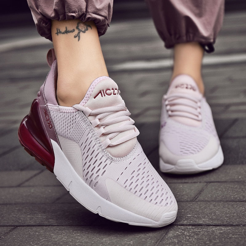 Baskets femme légères semelle air - Chaussures running respirantes couple