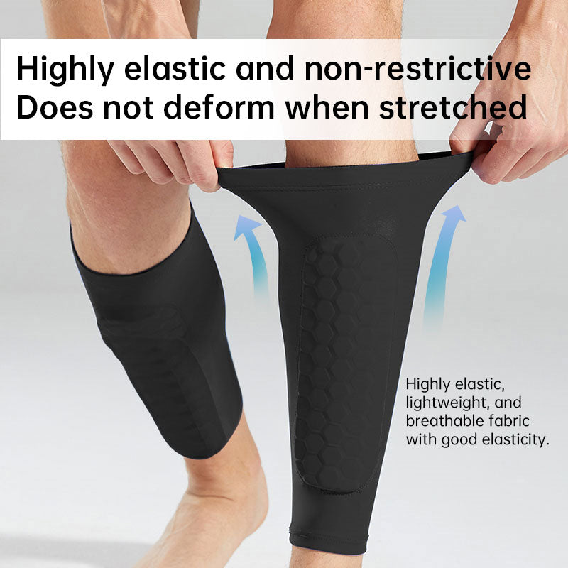 Honeycomb Padded Sport Leg Guards – Breathable Anti-Collision Shin & Leg Protection for Soccer, Skiing, Basketball & Cycling