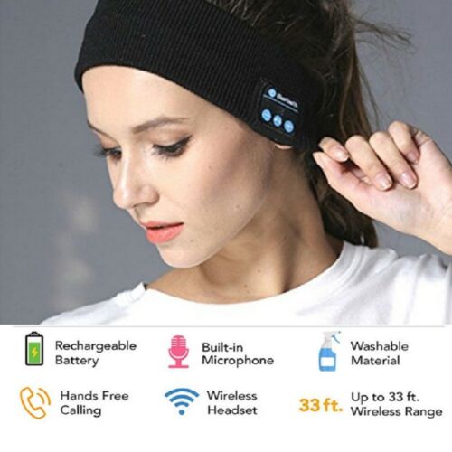 Casque Bluetooth sport sans fil - Écouteurs running sommeil bandeau musical
