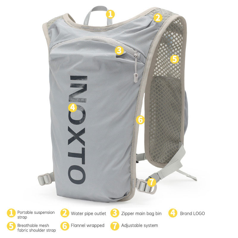 Sac à dos running 5L léger - Sac trail marathon cyclisme avec poche hydratation