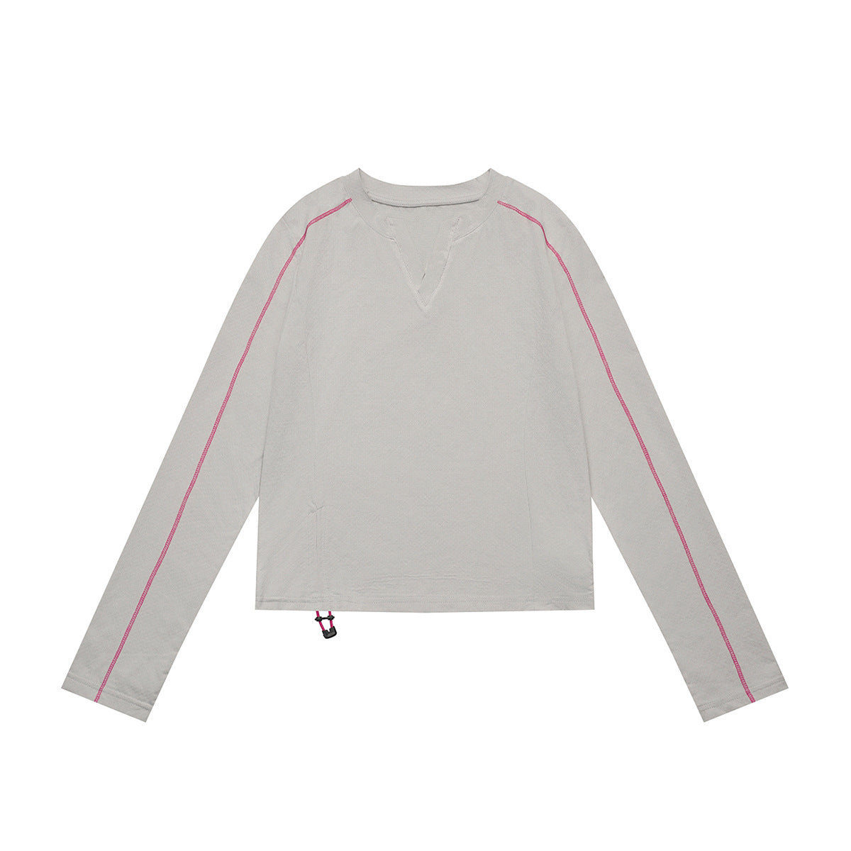 T-shirt sport manches longues color-block - Coupe slim anti-transpiration