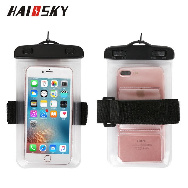 Coque téléphone étanche brassard sport natation
