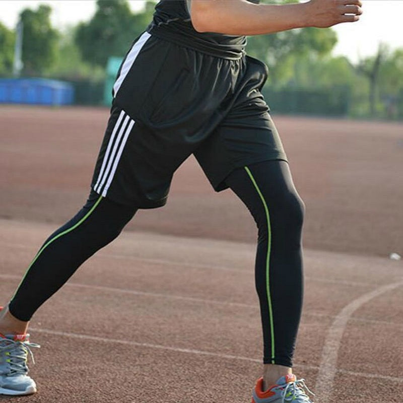 Short sport homme rayures - Short fitness CrossFit plage séchage rapide