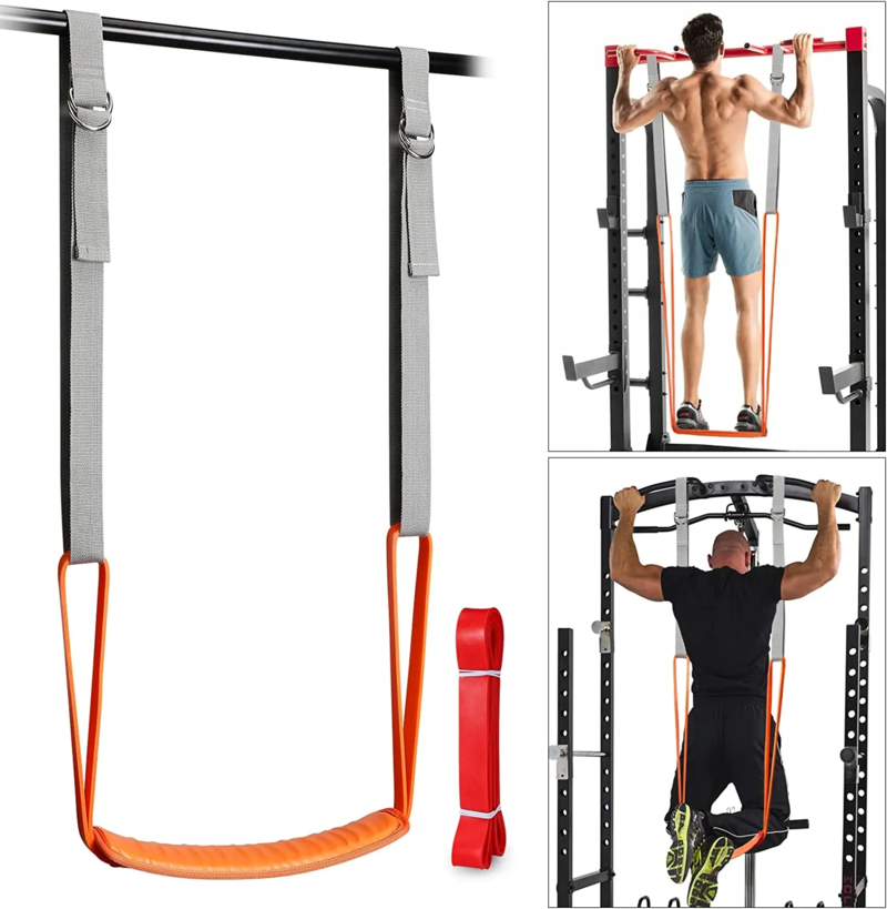 Bandes assistées traction musculation - Sangles résistance pull-up chin-up stretching