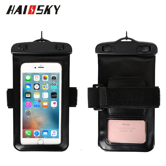 Coque téléphone étanche brassard sport natation
