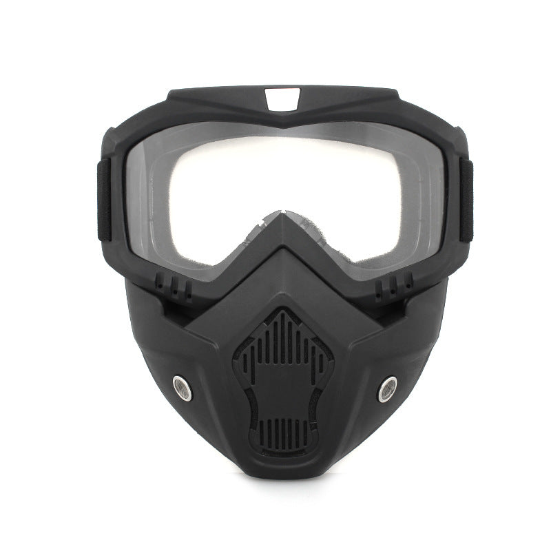 Masque moto ski tout-terrain style Harley rétro