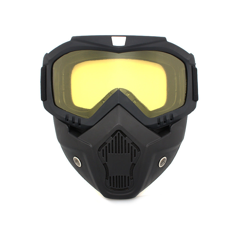 Masque moto ski tout-terrain style Harley rétro