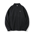 Windproof Loose Casual Sport Half-Zip Hooded Sweatshirt