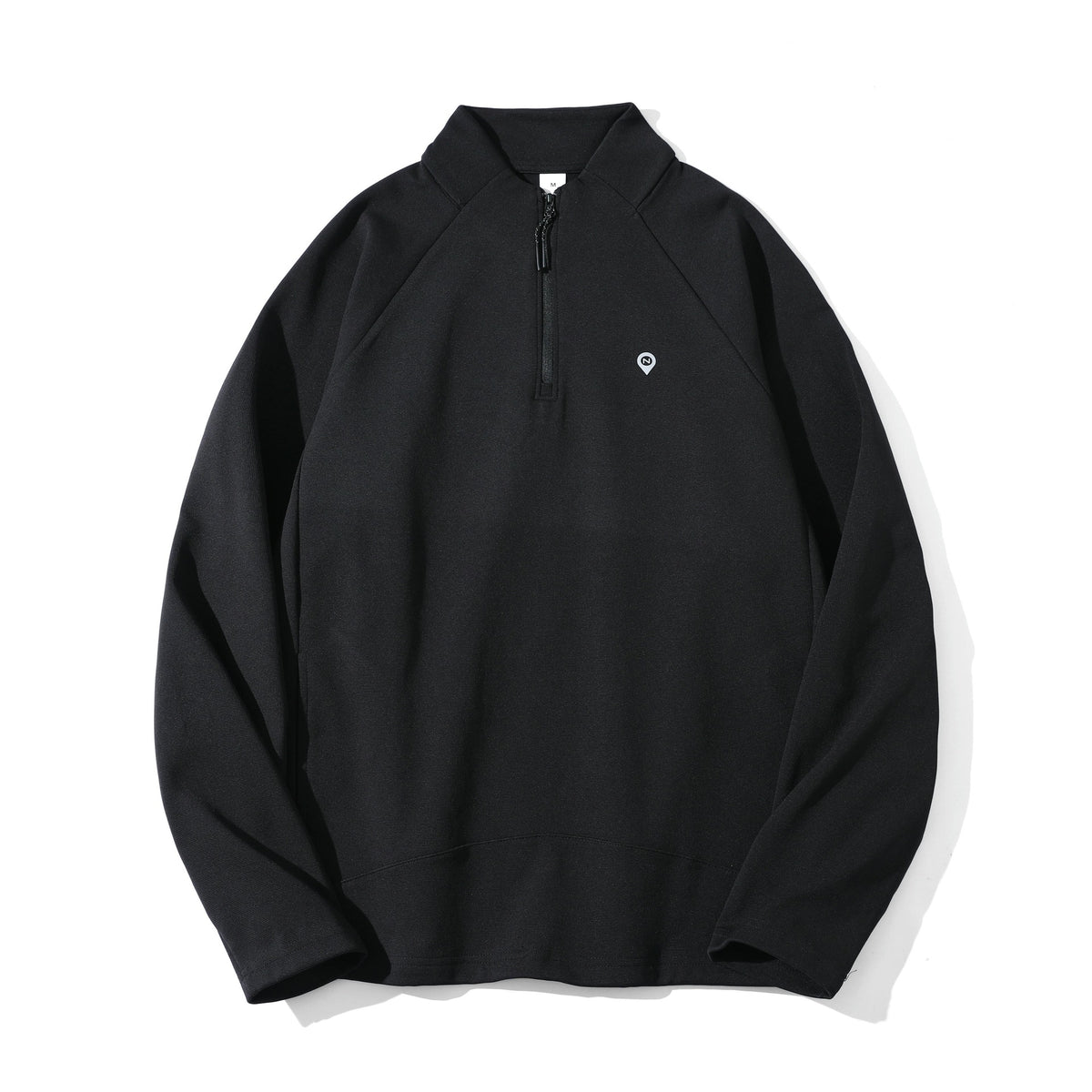 Windproof Loose Casual Sport Half-Zip Hooded Sweatshirt