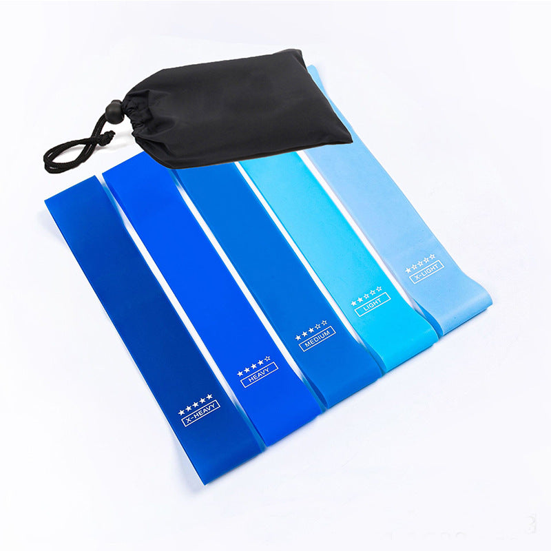 Five-Piece TPE Resistance Bands for Squats, Butt Lifting, Leg and Arm Training, Body Shaping, Yoga Elastic Loop Bands